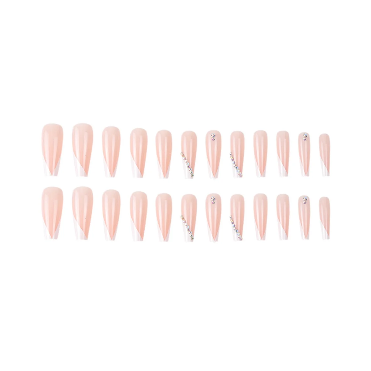 Removable Nails - Gel Nails 12 Sizes, No Need File Pre-Shaped Press on False Nails Nail Extensions CBLCY-101