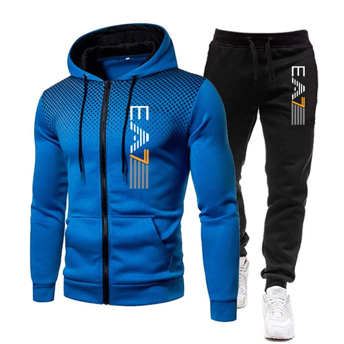 New Fashion Tracksuit For Men Hoodie Fitness Gym Clothing Men Running Set Sportswear Jogger Men\'S Tracksuit Winter Suit Sports