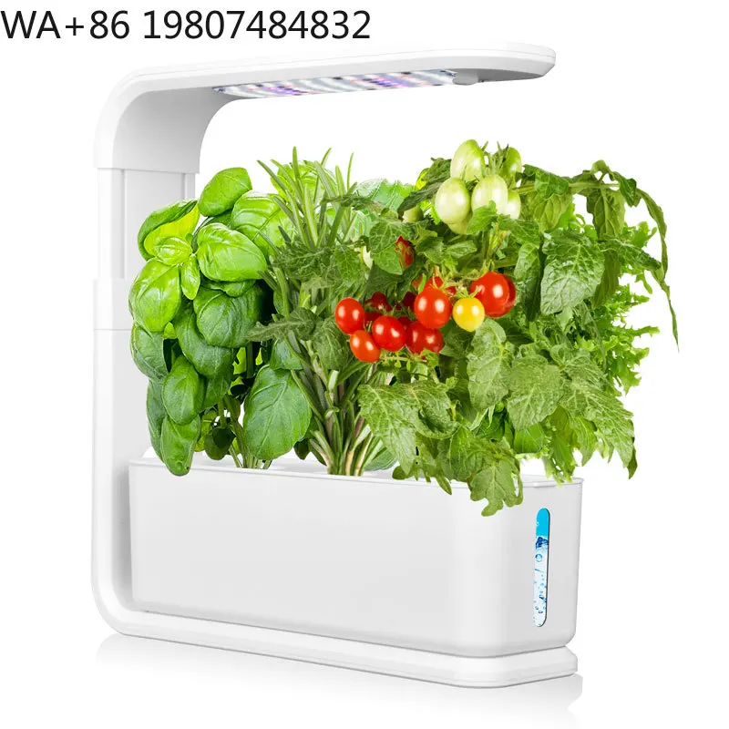 Desktop Mini Aquaponic Hydroponic Grow Kit Timing Full Spectrum LED Light Auto Circulation Soilless Gear For  Microgreens