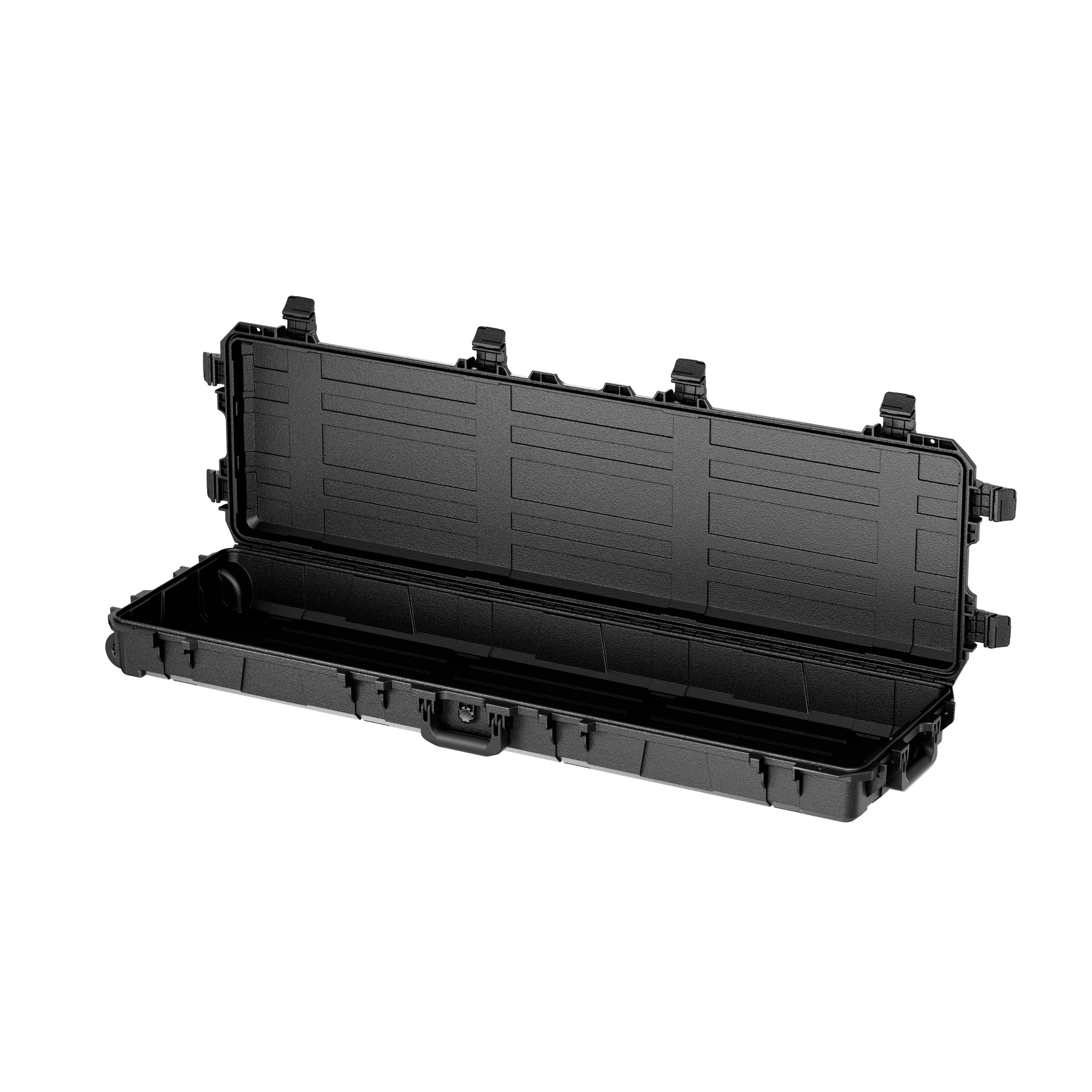 High Quality Gun Case Hard Plastic Case With Pre-Cut Foam IP67 Waterproof Shockproof Large Tool Box With Wheel