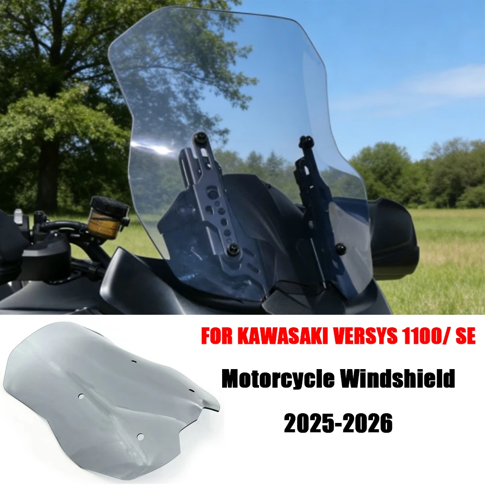 VERSYS 1100/ SE Motorcycle Dedicated Front Windshield Raised And Widened FOR KAWASAKI VERSYS 1100/ SE 2025- 2026 Modification Wi