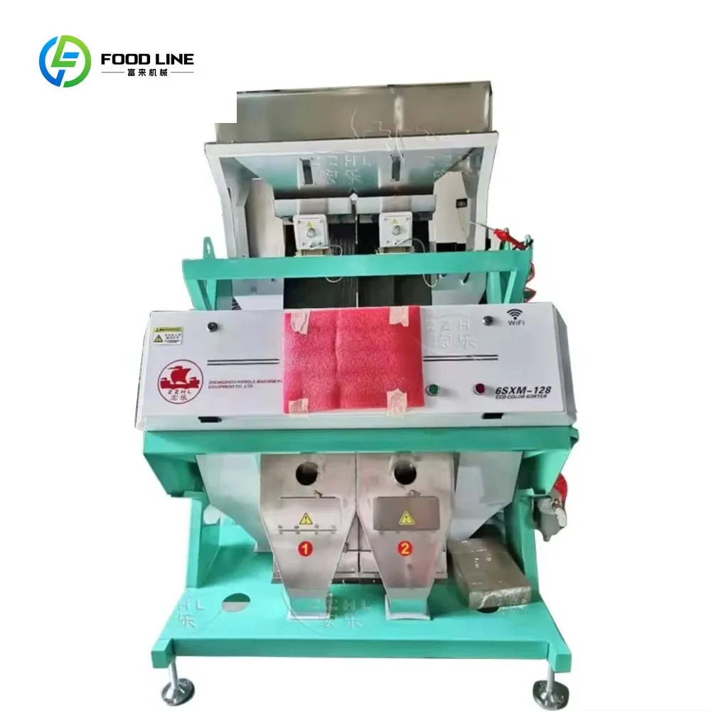 FOODLINE Customized Color Sorting Machine for Soybeans, Grains, Coffee Cherries, Mini Seeds, Rice,salt and Sesame Seeds