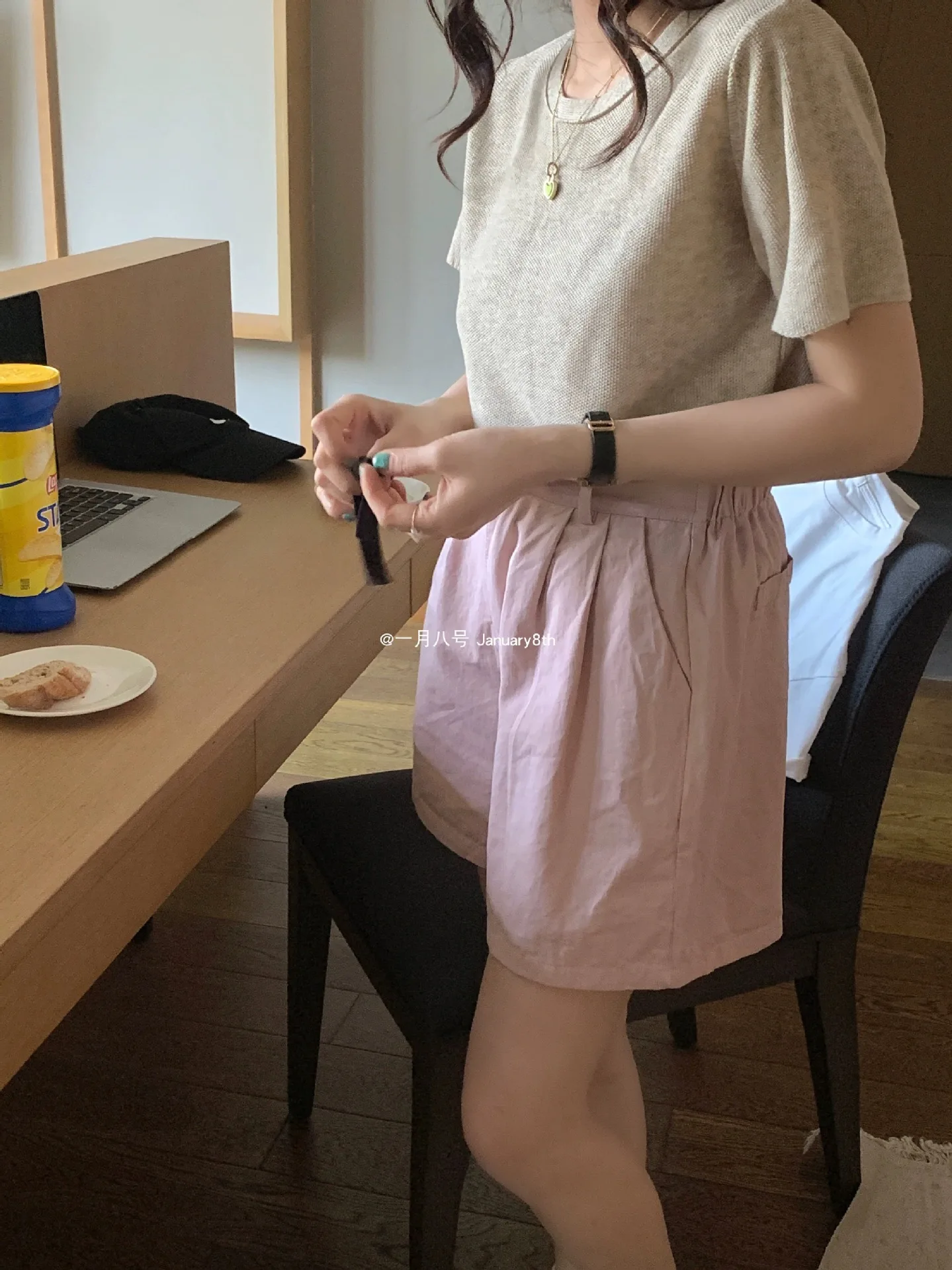 Summer Thin Cotton Casual Women's Trousers High Waist A-line Straight Dopamine Wear shorts for girls Women's Clothing hot pants