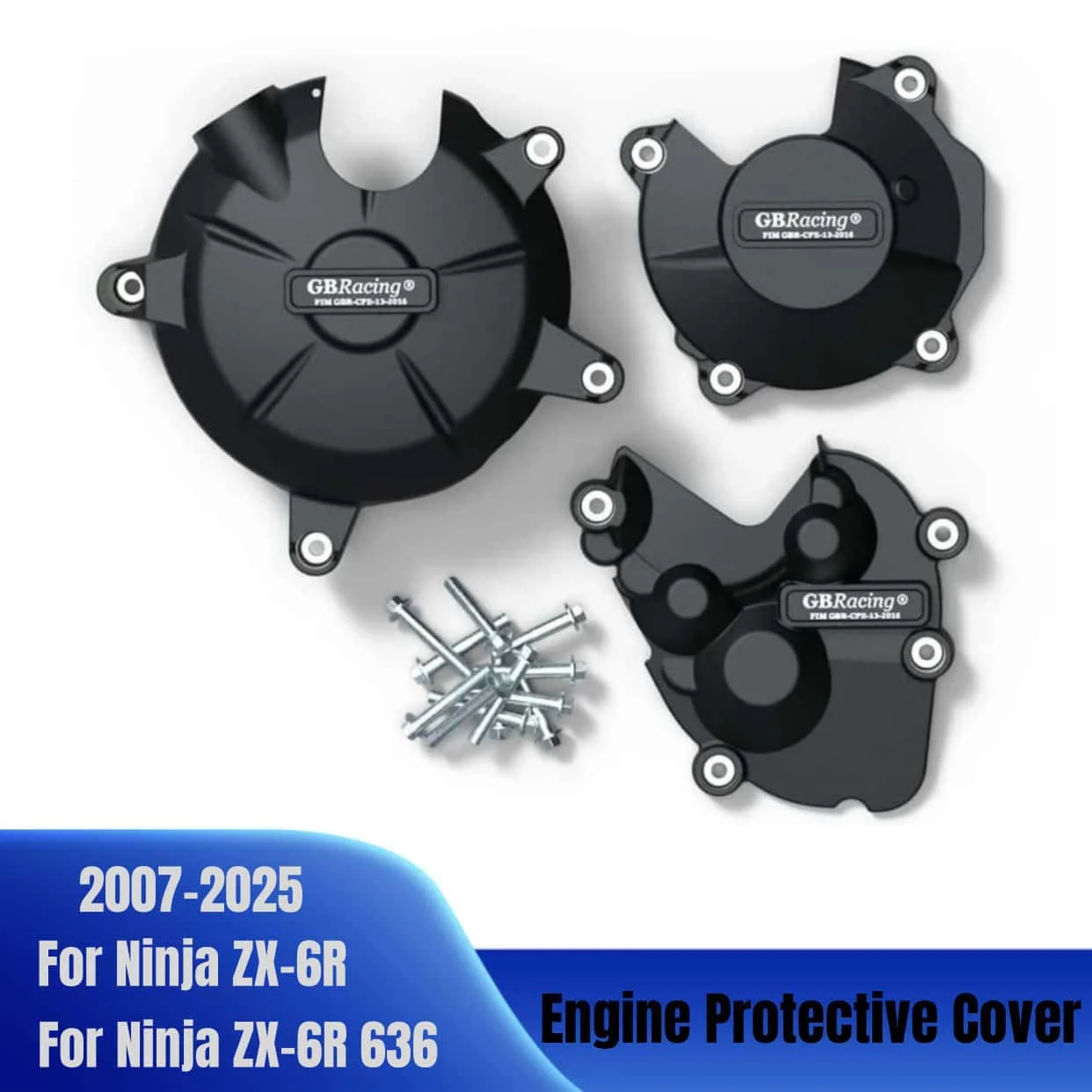 

Engine guard cover For For Kawasaki NINJA ZX-6R ZX6R 636 2007-2024 2025 GBRacing Motorcycle Engine Protection Cover