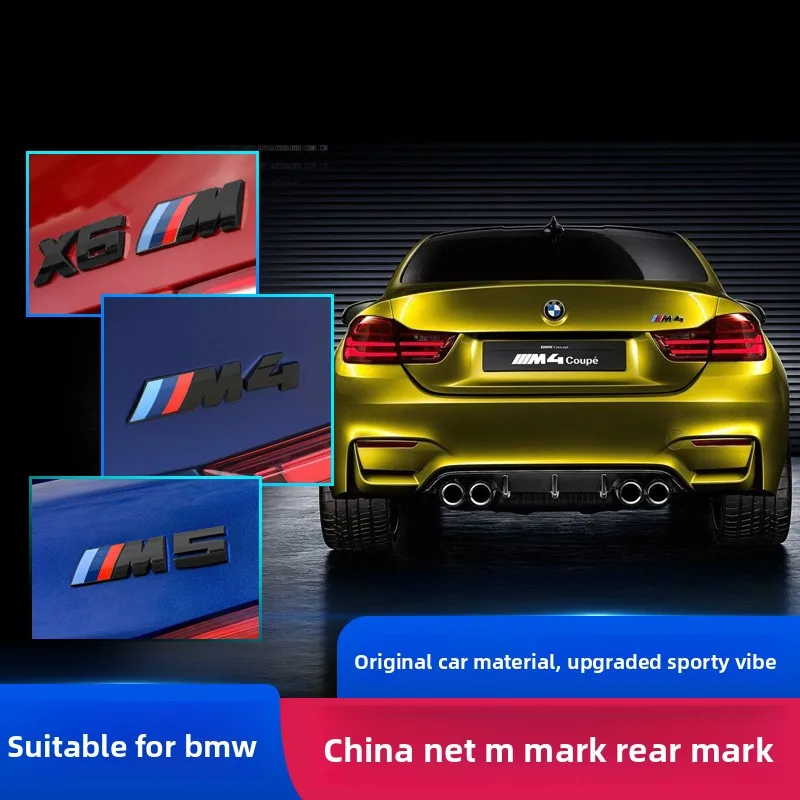 Emblemalateralguardabarroscoche ABS insignia para maletero trasero pegatina con logo M M3 M5 M6 X3 G20 E36 E34 X6 accesorios