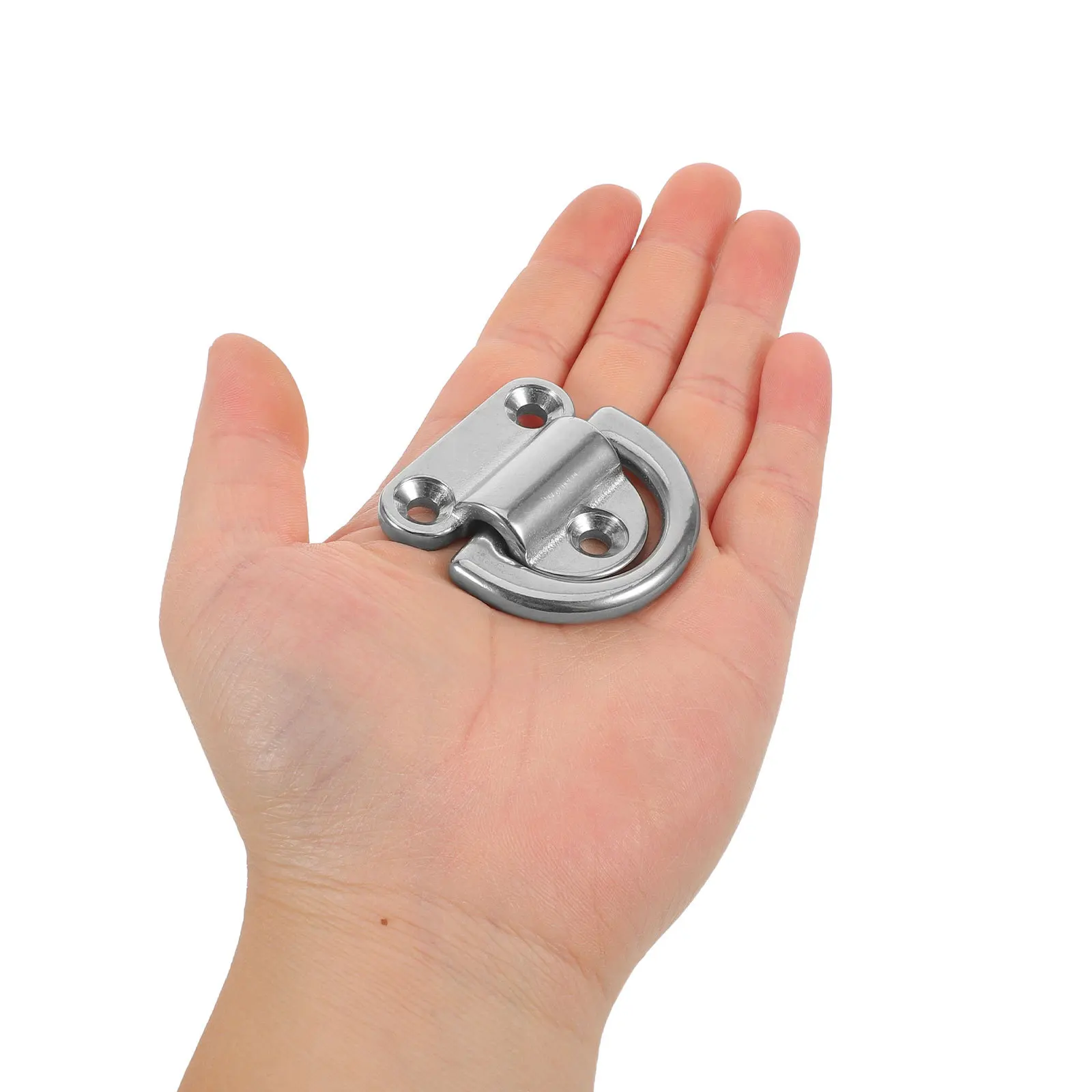 

Stainless Steel D Ring Pad Eye Anchor Heavy Duty Marine Trailer Tie Down Ring For Boat Deck Hardware Folding Lashing Plate