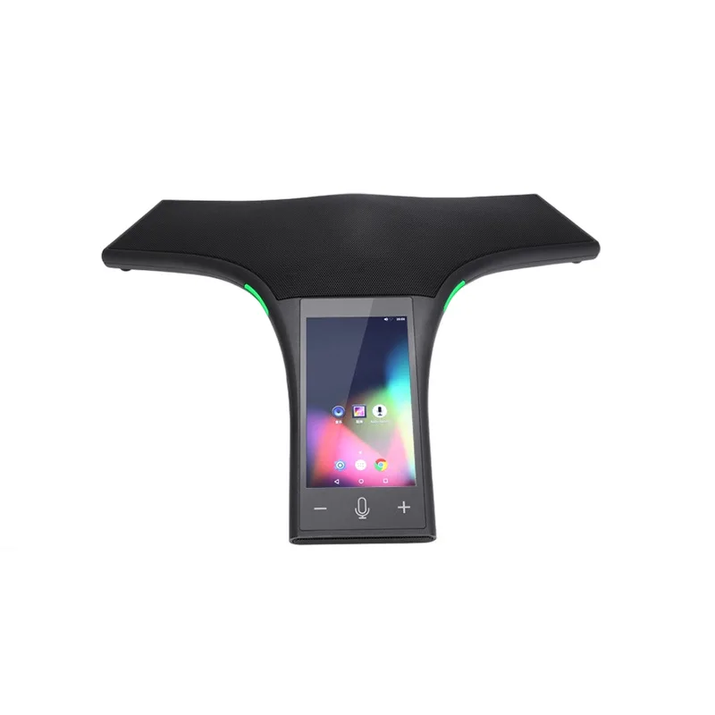 

5.5-Inch touchscreen Android system with pre-installed software video conferencing microphone