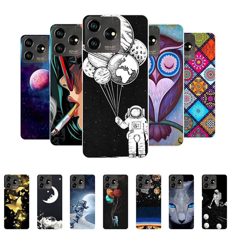 For ZTE Blade V50 Design 4G Case Cover V50Design 4G Funda Astronaut Soft Silicone Back Cover Case for Blade V50 Design 4G etui