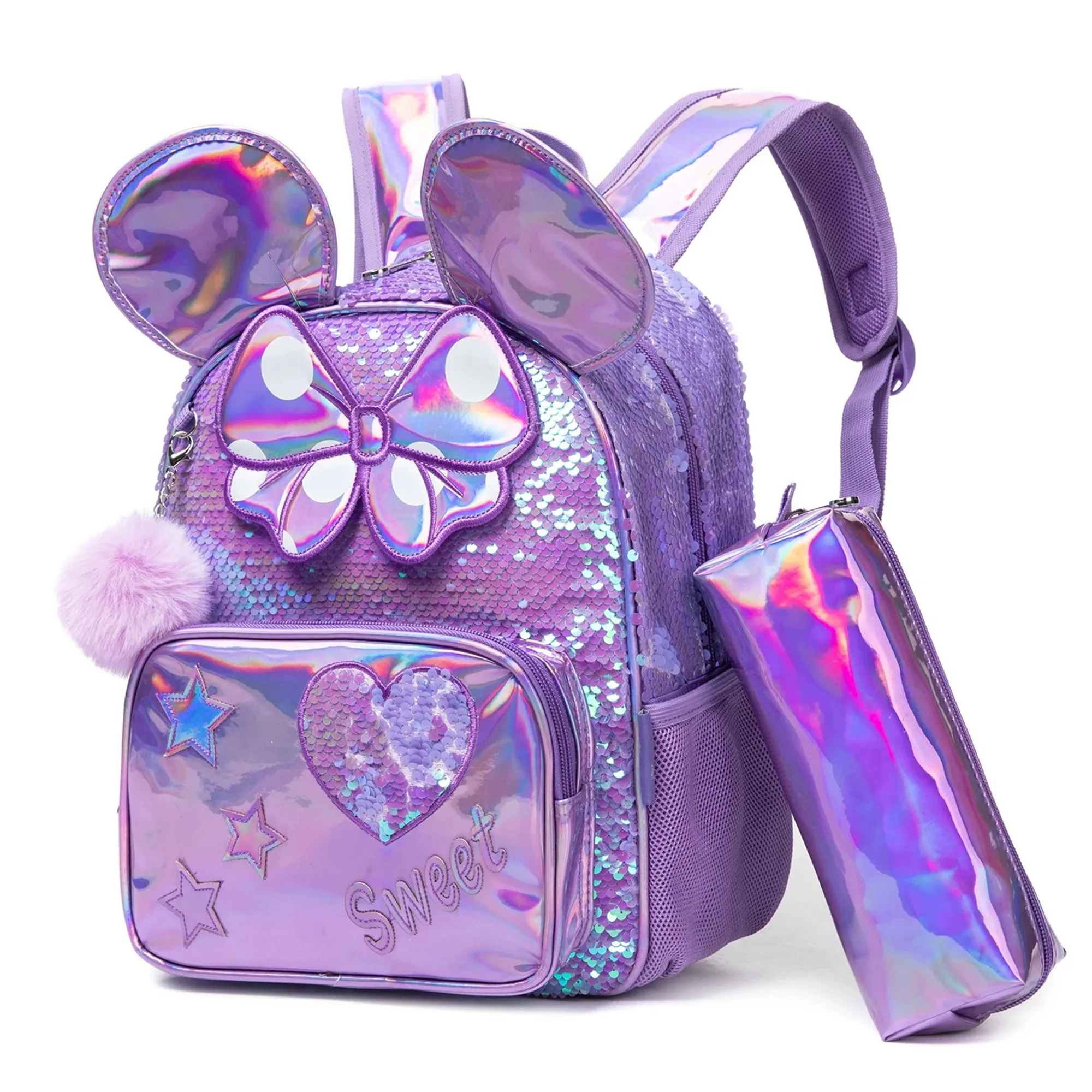 

13 Inch Backpacks for Little Girls Cute Toddler Backpack Preschool Kindergarten Bag Lightweight Bookbag for Kids Back To School
