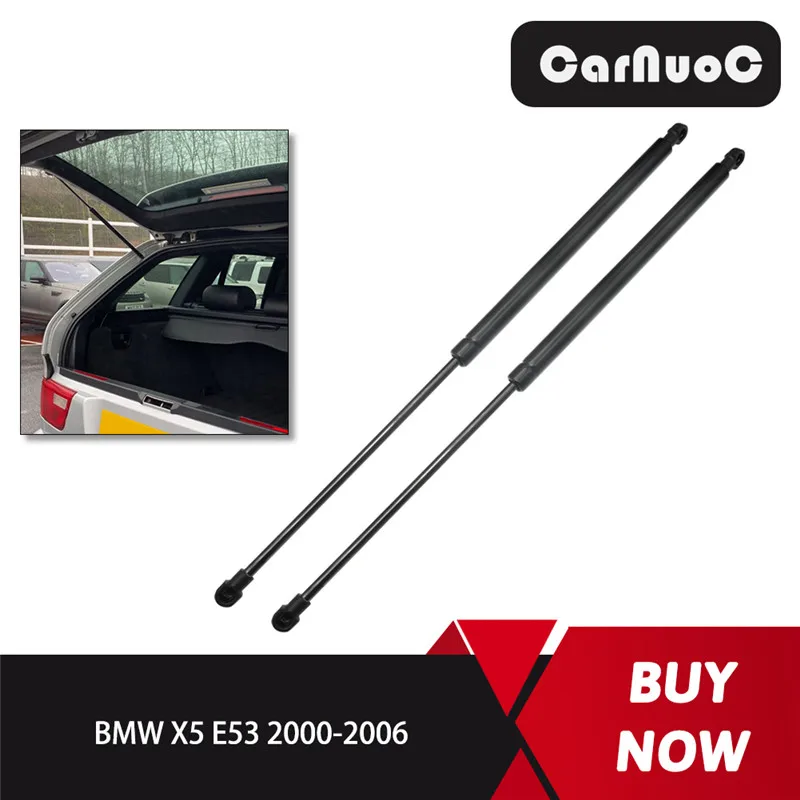 2Pcs New Car Tailgate Window Lift Support Rod Gas Struts For BMW X5 E53 2000-2006 Shock Absorber Accessories