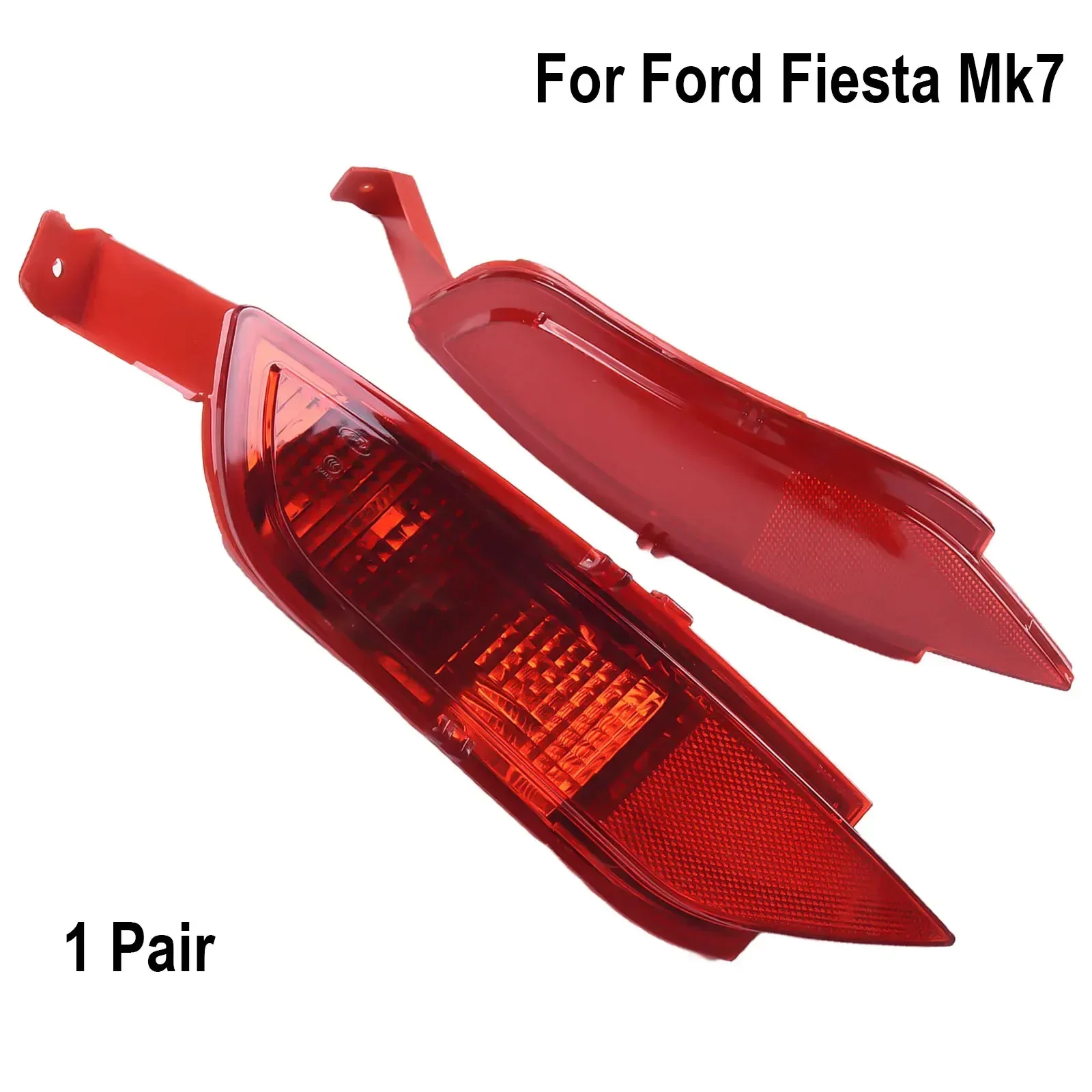 

Left And Right Side Bumper Reflector For Ford Fiesta Mk7 (Incl. Van) 2008-2012 Auto Accessories Bulb In Left Side