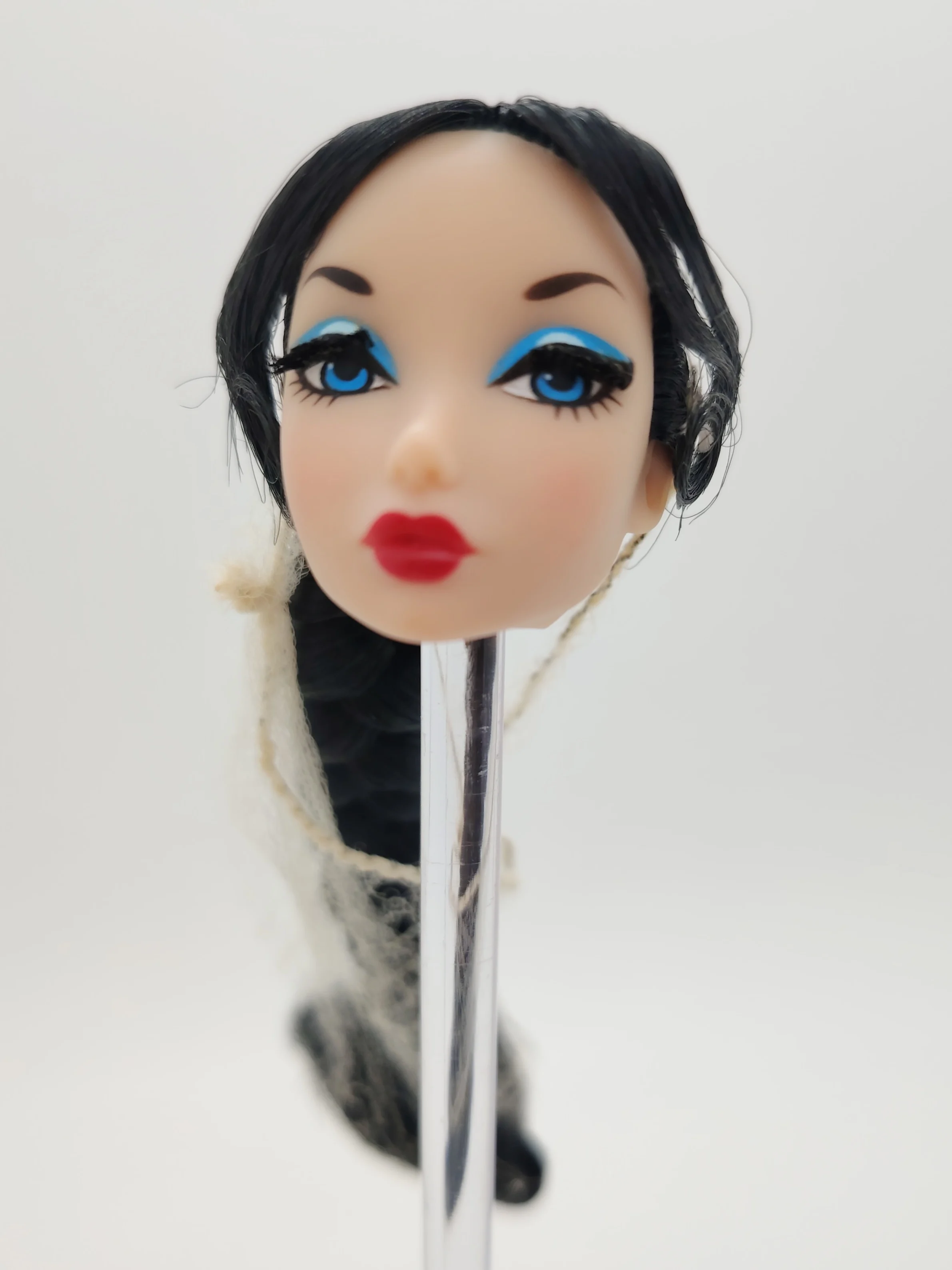 

Fashion Royalty OOAK Black Hair Nippon Misaki масштаб 1/6 OOAK Integrity Doll Head