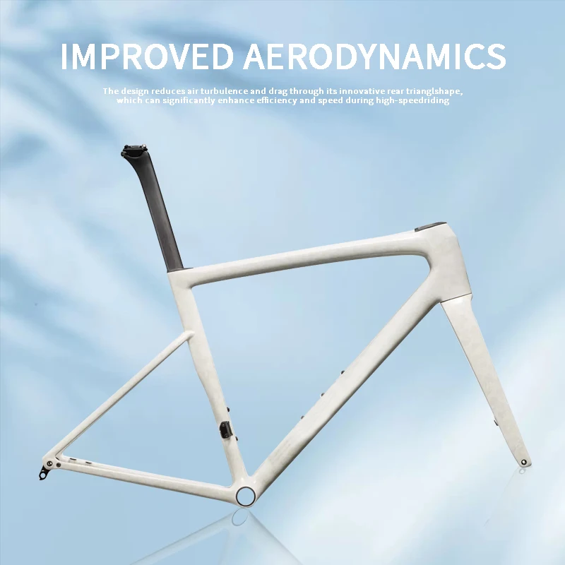 2025 جديد SL8 Dongli T1100 يندبروف إطار من ألياف الكربون تصميم مكبح قرصي تخصيص اللون إطار خفيف للغاية إطار دراجة
