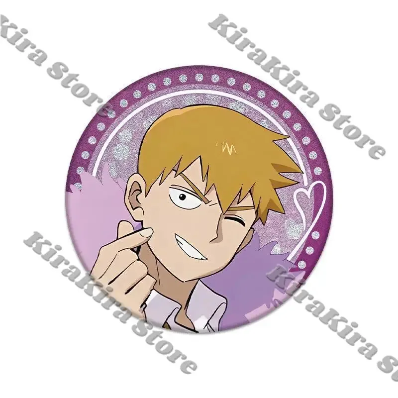 Dimple  Mob Psycho 100 Laser Badge 75mm Cosplay Kageyama Shigeo Breastpin Anime PET Reigen Arataka Emblem Collect Brooch
