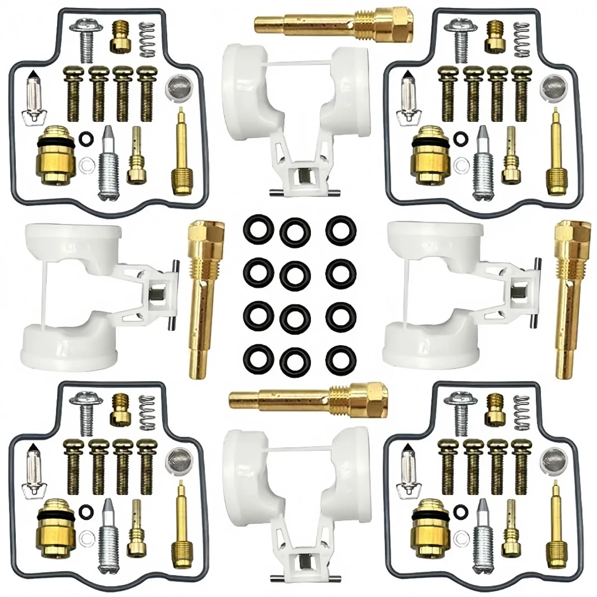 ZX600 Carb Refurbish Kit For ZZR600 E12H E13H E6F 2004-2006 Sport Bike Fuel