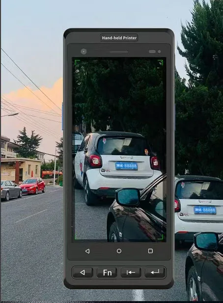 X8 محمول POS PDA مع طابعة فواتير/ملصقات مقاس 2 بوصة لبطارية العمل الطويلة للأعمال الخارجية