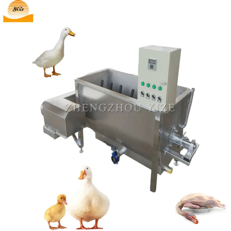 Small Chicken Scalding and Defeathering Machine Poultry Plucker and Scalders Commercial Rotary Chicken Scalder Machine