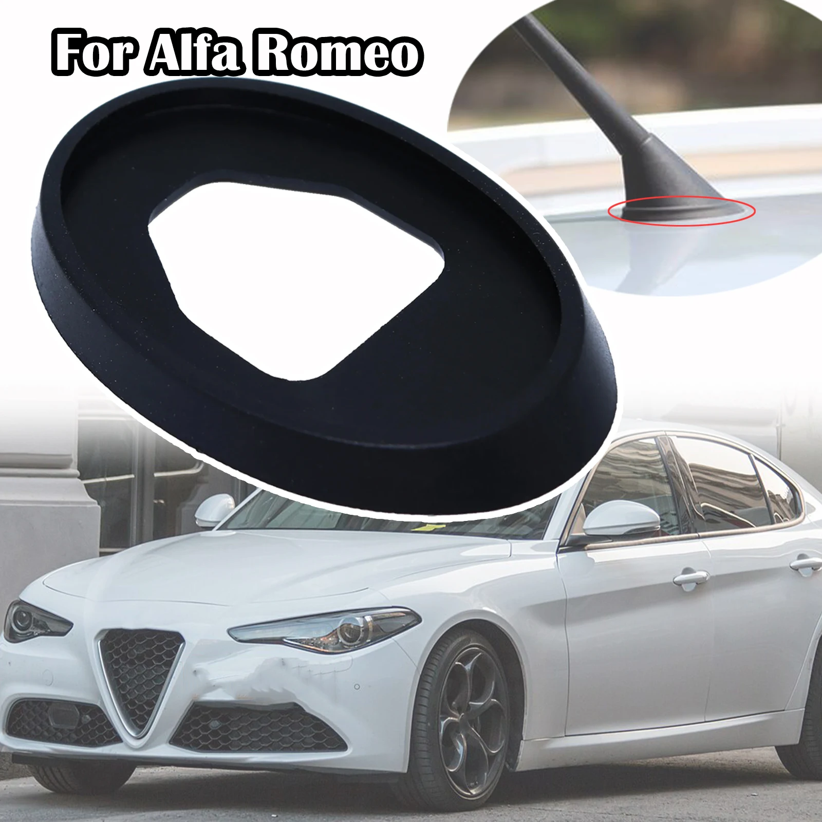 

Roof Mast Whip Aerial Antenna Rubber Base Gasket Seal Pad Car Accessories For Alfa Romeo 147 2000 2001 2002 2003 - 2010 156 159