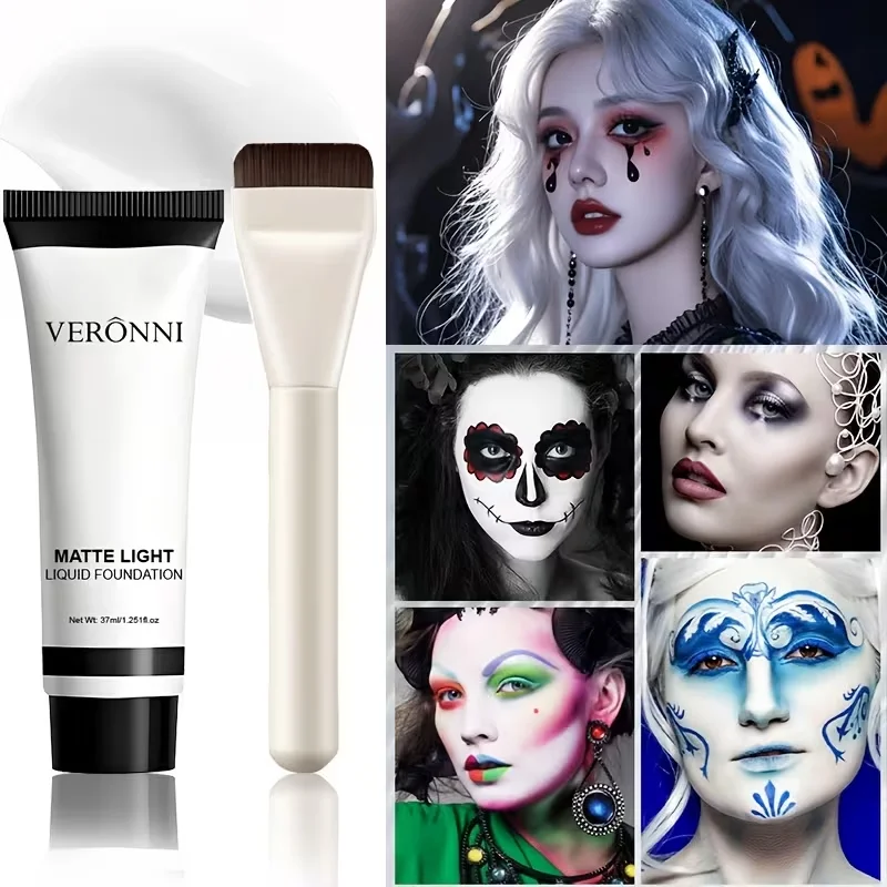 Correction Fluid White - Matte Light White Liquid Foundation with