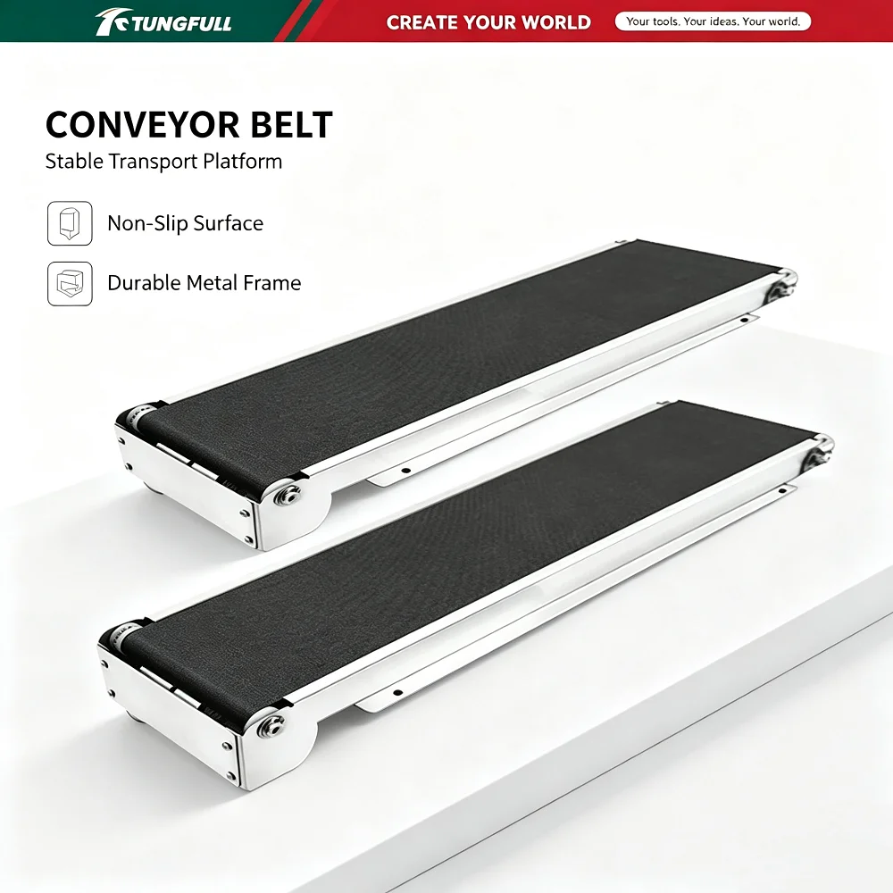 tungfull-mini-460mm-conveyor-belt-with-stainless-steel-frame-pu-belt-for-24v-vending-machine-automatic-cargo-lane-channel