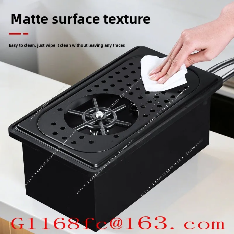 High Pressure Cup Washer, Bar, Drain Tray, Stainless Steel Sink, Cup Washer, Embedded Cup Washer Parts