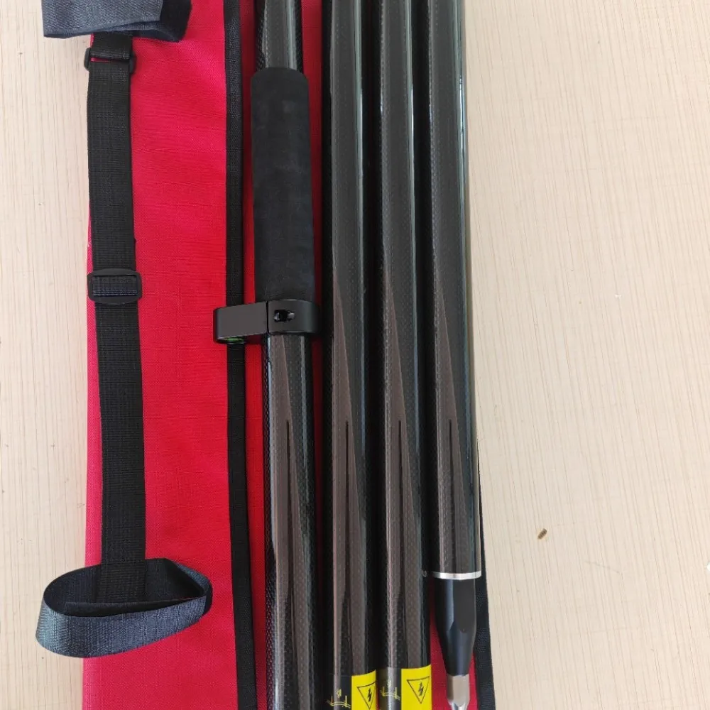 2M Surveying Pole Modular Design For GPS RTK Receiver Mapping Equipment Portable Lightweight Centering Support Field Survey Tool