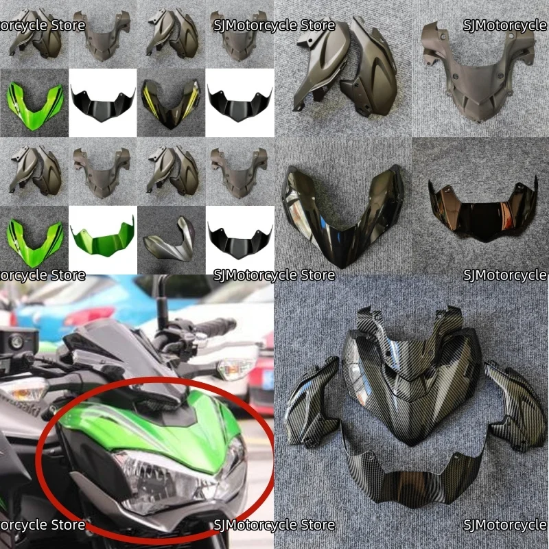 

Custom Color Motorcycle Front Upper Nose Headlight Fairing Cowls Cover Set Kit Fit for KAWASAKI Z900 Z 900 2017 2018 2019