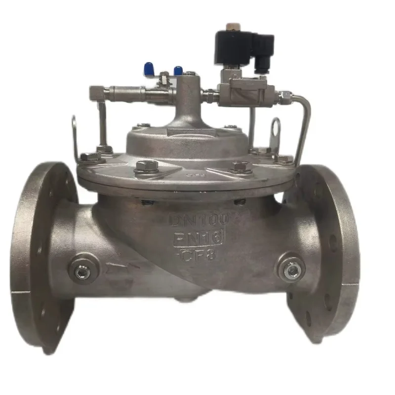 

F600 Stainless Steel Flanged Solenoid Control Valve OEM Custom On/Off Water Control Flange Adjustment for Optimal Performance