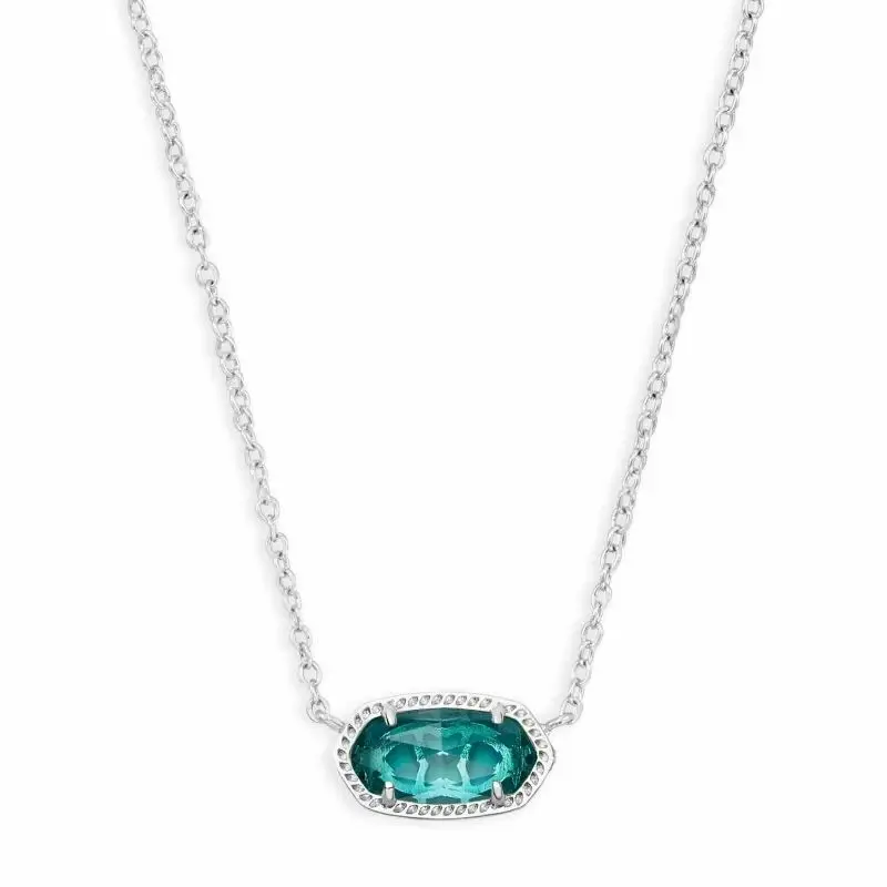 YEEVAA collar con colgante de piedras preciosas de cristal transparente azul de Londres geométrico para mujer, joyería de moda, regalos únicos