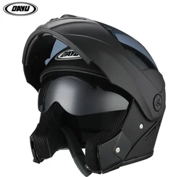 Casco de Moto de carreras profesional, protector de cabeza Modular de doble lente, de cara completa, 2021