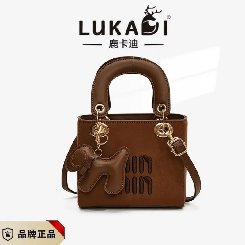 

Женская сумка из кожи «гусиные лапки» с модным винтажным повседневным стилем в стиле Парижа ​