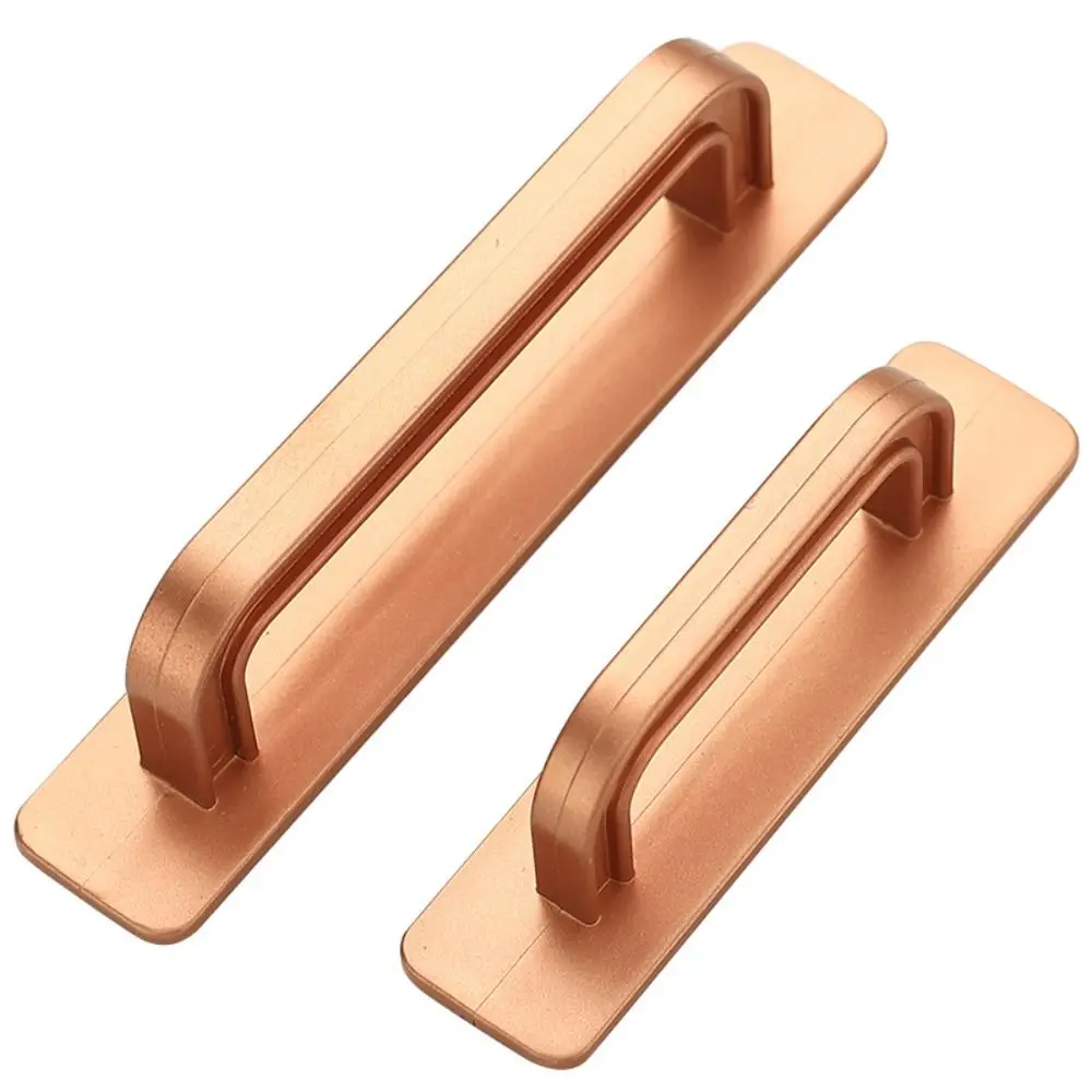 Minimalist Knobs Door Handle No punching Surface Mounted Door Pull Self-adhesive Push-pull Cabinet Handle Wardrobe