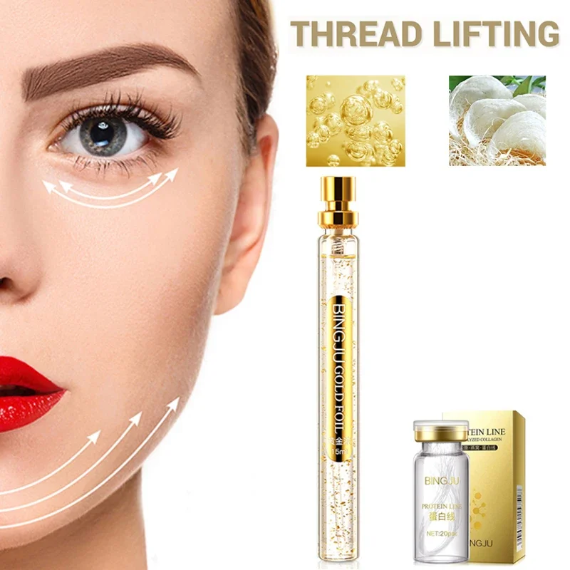 

Face Filler Absorbable Collagen Protein Thread with Face Lift Plump Silk Fibroin Line Carving Anti Aging Essence Face Care Set