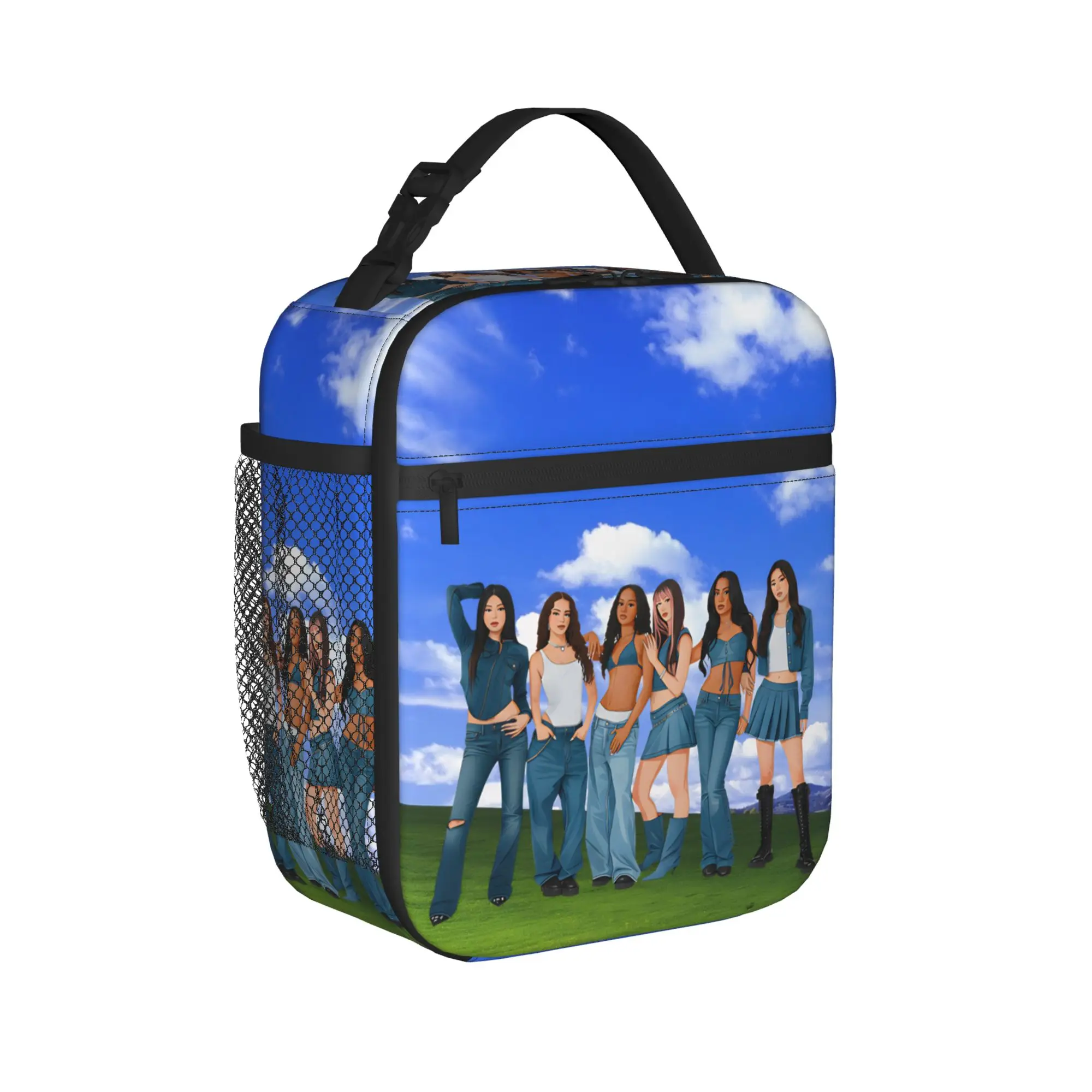 Katseyes Kpop Girl Group Thermal Insulated Lunch Bag for School  Portable Food Container Bags Cooler Thermal Lunch Boxes