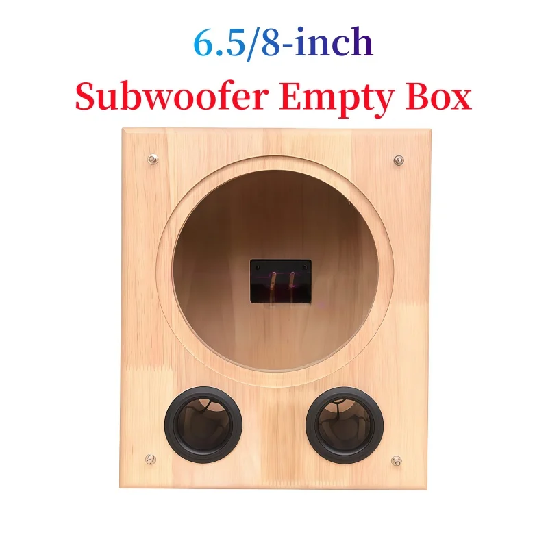 

6.5-inch/8-inch Solid Wood Subwoofer Empty Box,Car/Home Heavy Bass Empty Speaker Housing,1 Piece Passive Woofer Box,DIY Sound