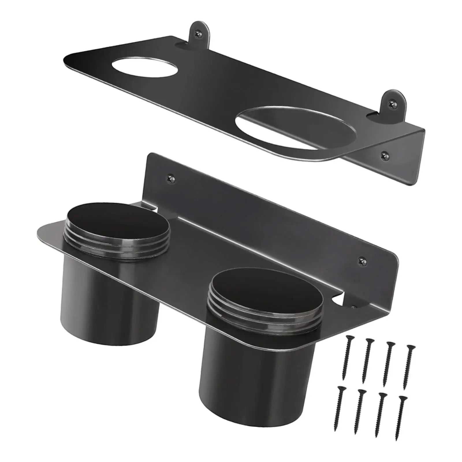 2 Pieces Oil Funnel Holder Funnel Kit Fluid Drain with Screws Trailer Shop Pegboard Easy to Install Workshop with Removable Cup