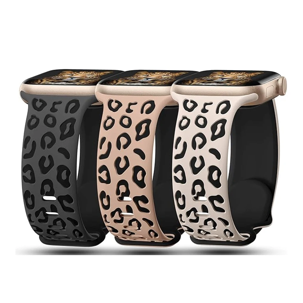 

Engraved Strap For Apple Watch Band 45mm 46mm 44mm 42 41 40 49mm Silicone Correa Bracelet iWatch Series 10 8 9 7 SE 6 5 4 Ultra2