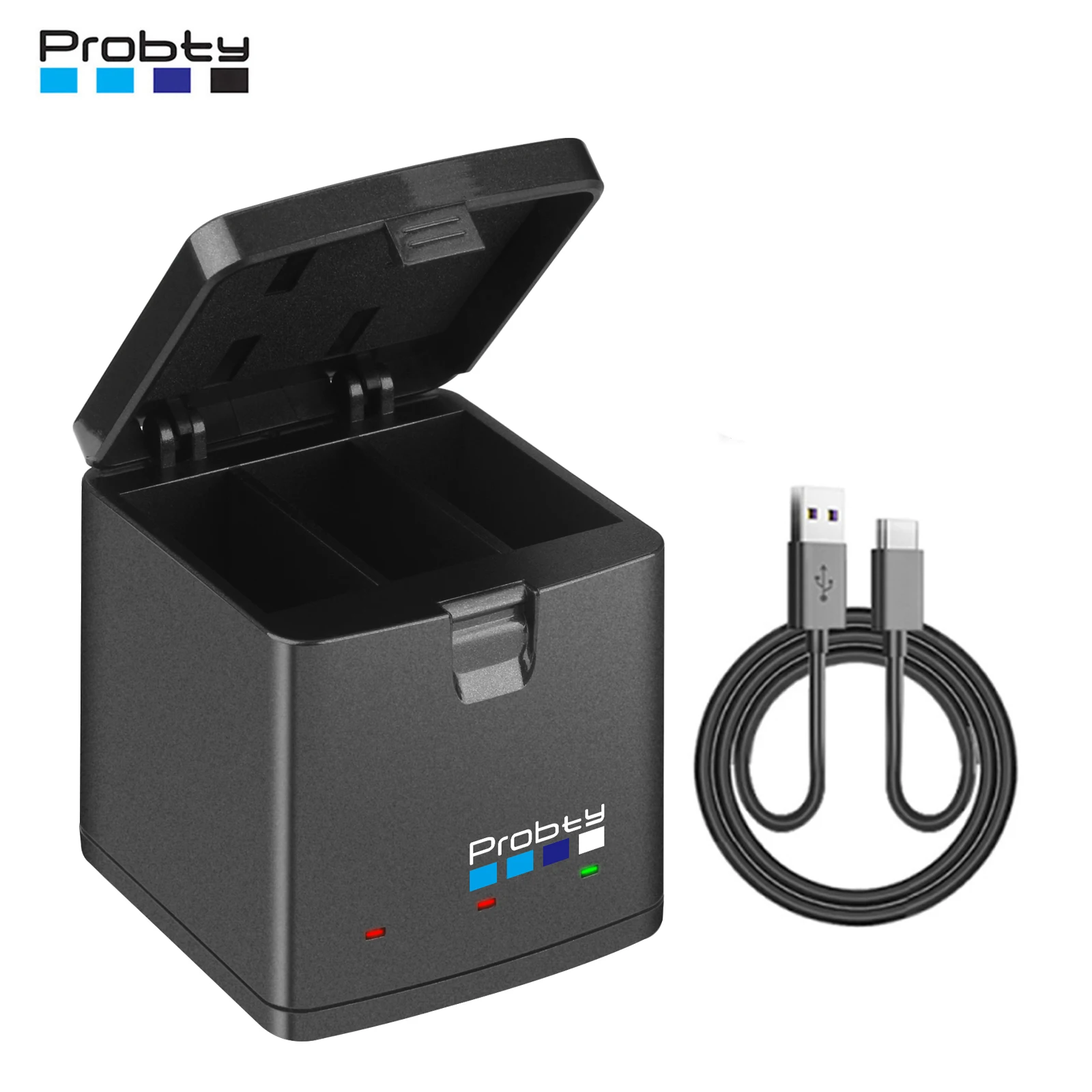 Portable Battery Charger 3 Slots Fast Charging for GoPro Hero 13 Battery Hero 13 Black Mission 1 Series Camera Accessory