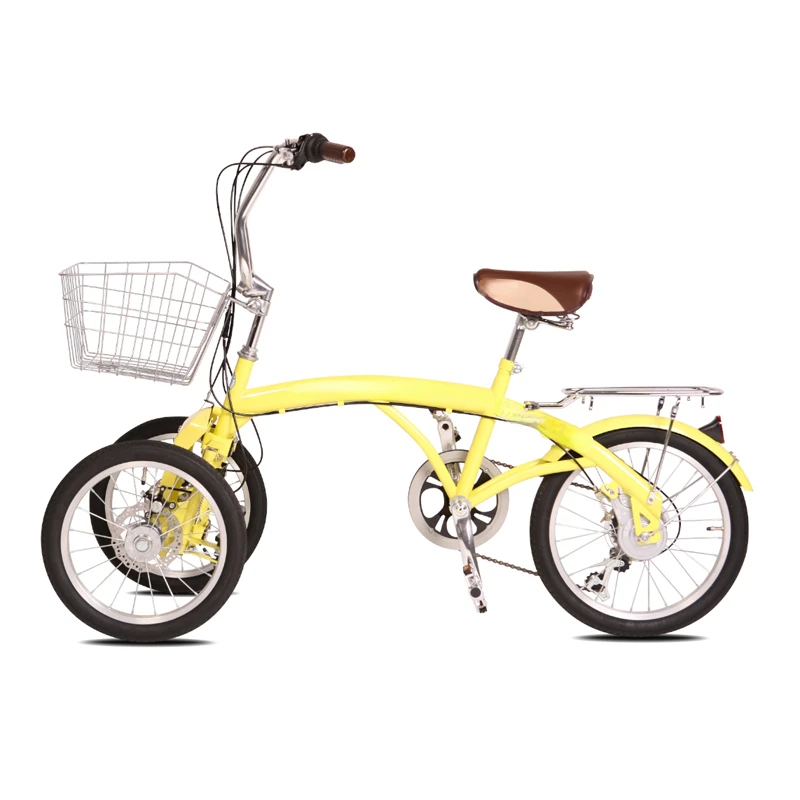 Reverse tricycle leisure human tricycle elderly tricycle shock absorption 6-speed