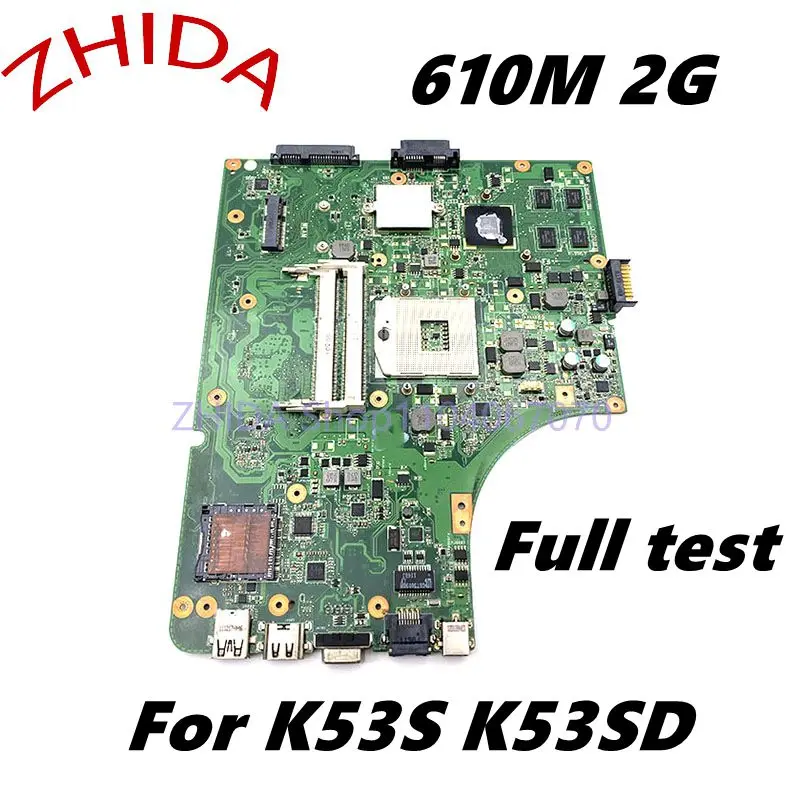 For ASUS k53SD laptop Motherboard HM65 DDR3 GeForce 610M 2G N3EMB1300 A53E A53S K53E X53E K53S K53SD MAIN BOARD Full test