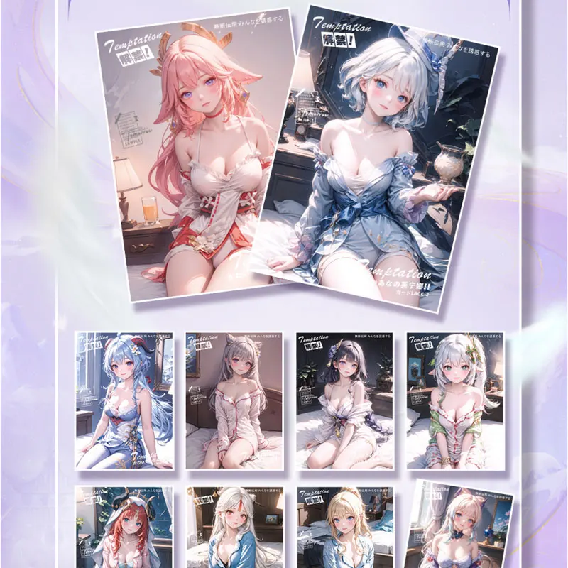 2024 Lastest A5 Size Heartbeat Waifu Collection Card Board Goddess Story Waifu Global Trading ACG TCG Hobbies Gift