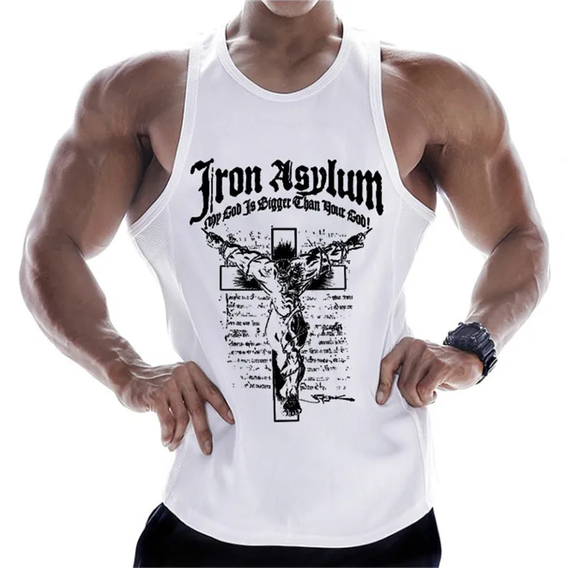 Fitness Clothing  Men Muscle Shirt  Cotton Men Tank Top Workout Bodybuilding Men Sportwear Tank Top Sleeveless Vest