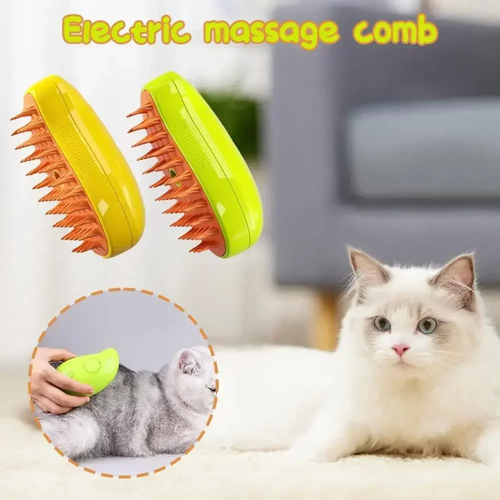 Pet Electric Spray Massage Comb Anti-Flying Massage Bath Usb Charging Cat And Dog Comb Floating Hair Removal Comb Pet Care