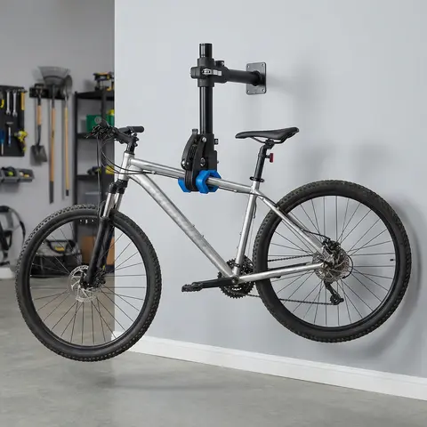 Wall Mounted Bike Work Stand Space Saving Hold Up To 44 Ibs Bicycles Maintenance Rack with Adjustable Clamp for MTB Road Bike