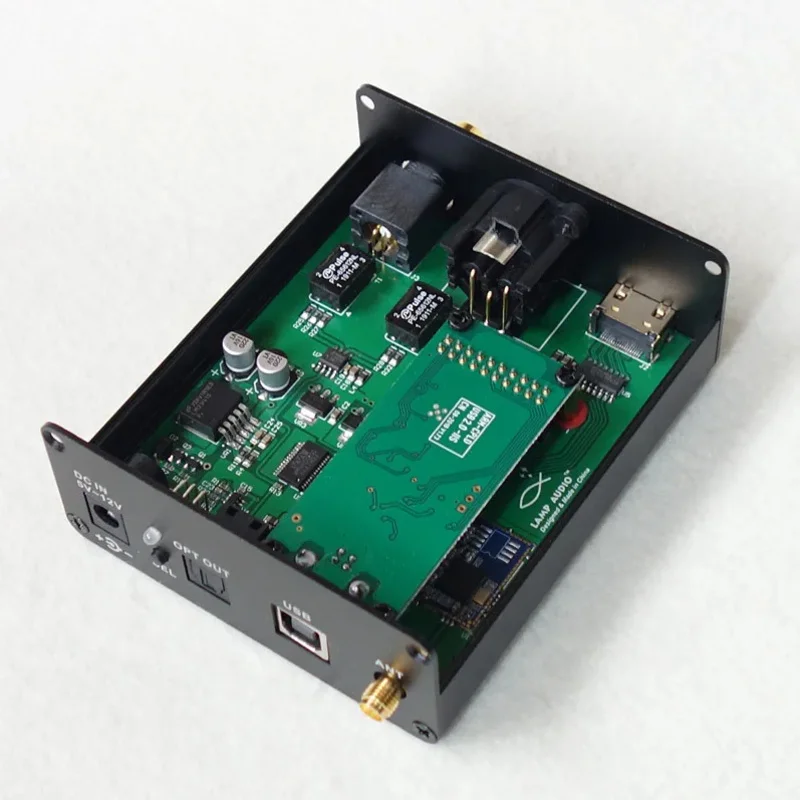 XMOSAmanero Itália Interface digital USB I2S/IIS para placa de saída óptica coaxial SPDIF AES