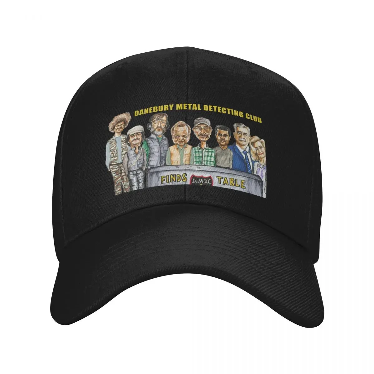 Detectorists - characters D.M.D.C. Baseball Cap Designer Hat Anime Boy Child Women's