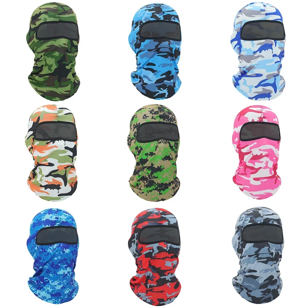 Outdoor Balaclava Hood Motorcycle Bandana Summer UV Protection Cycling Hunting Hat Men's Cap Bicycle Accessories