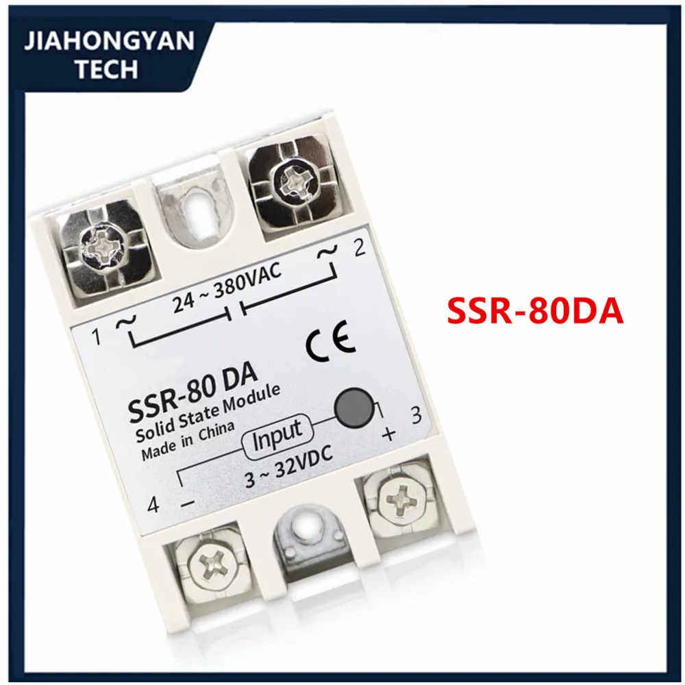 SSR-25DA SSR-40AA SSR-40DD SSR-40DA 10a 25a 40a 60a 80a 100a Da Dd Aa Solid State Relaismodule Voor Pid Temperatuurregeling