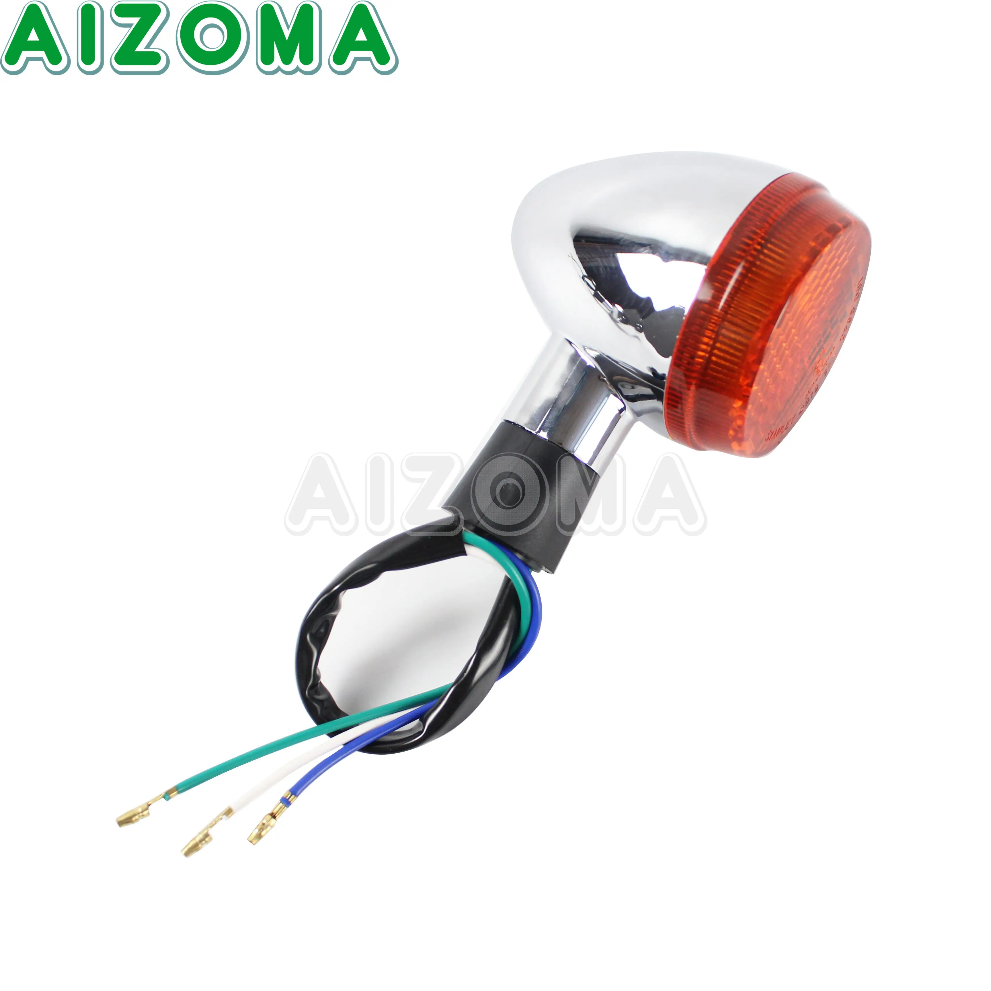 Intermitente cromado delantero y trasero para motocicleta, luz E13 para Honda Shadow VT 400 VT 750 VT750 2004-2007