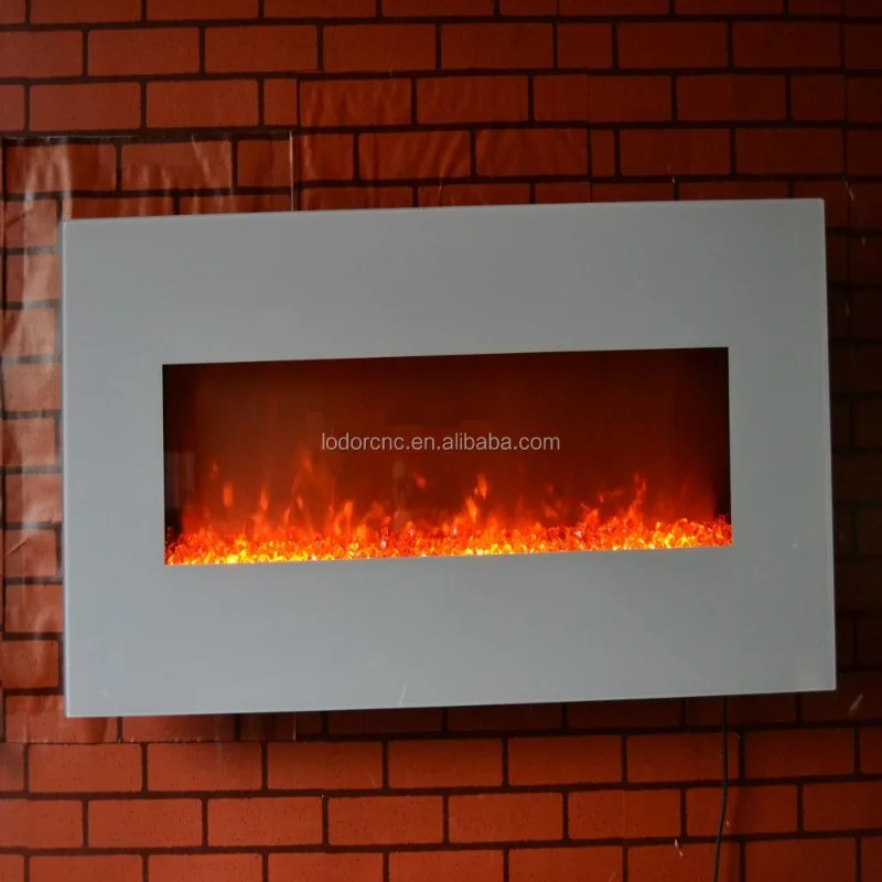 Antique Metal Electric Fireplace 1500W With 10 Colors US Plug For Heater Decoration